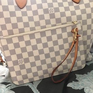 Neverfull damier azur pochette